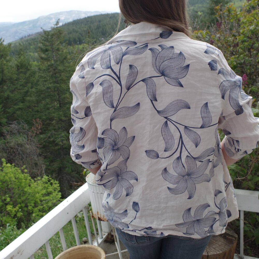 100% Linen Bellambia Made In Italy Jacket - Picture 4 of 4